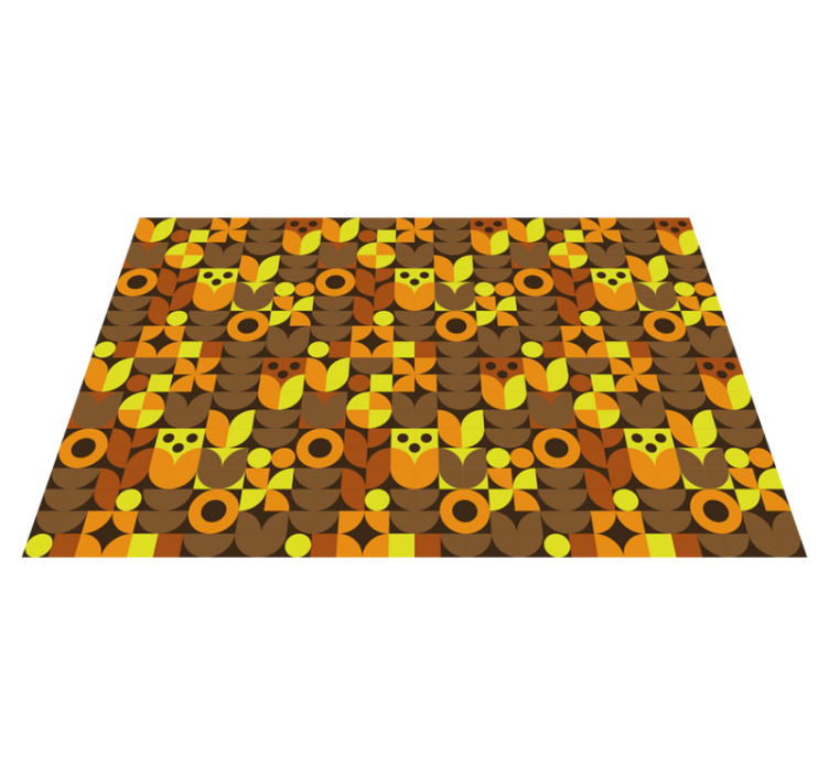 乙烯基餐垫原版多彩几何图案 - TenStickers