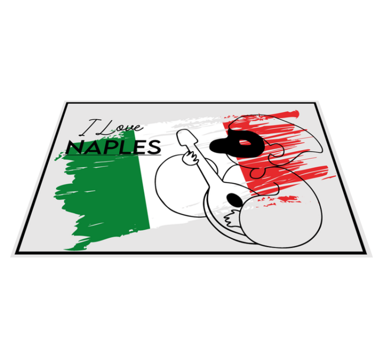 餐垫爱那不勒斯设计 - TenStickers