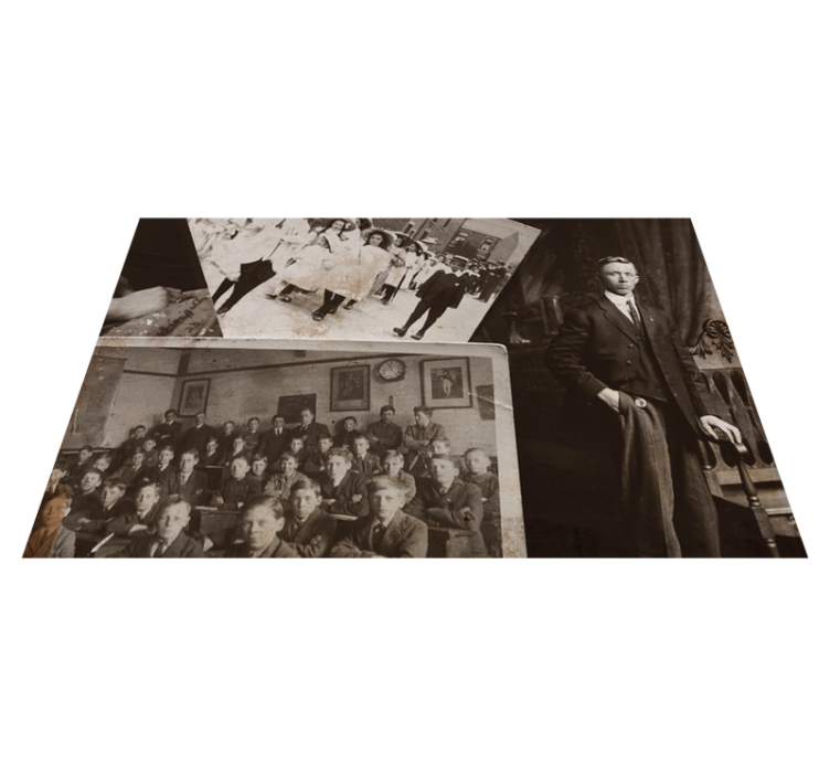 乙烯基餐垫家复古照片拼贴 - TenStickers