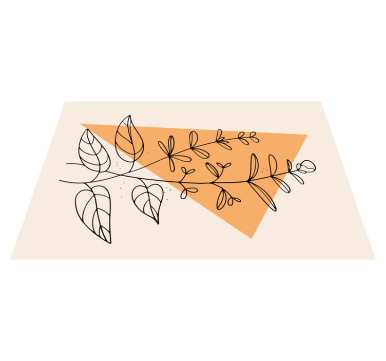 乙烯基餐垫原版花卉抽象设计 - TenStickers