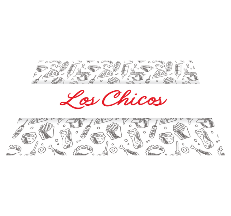 乙烯基儿童餐垫趣味食物插画 - TenStickers