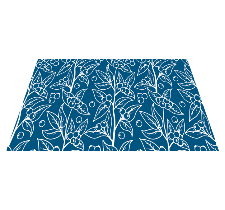 乙烯基餐垫贴图精致花卉图案 - TenStickers