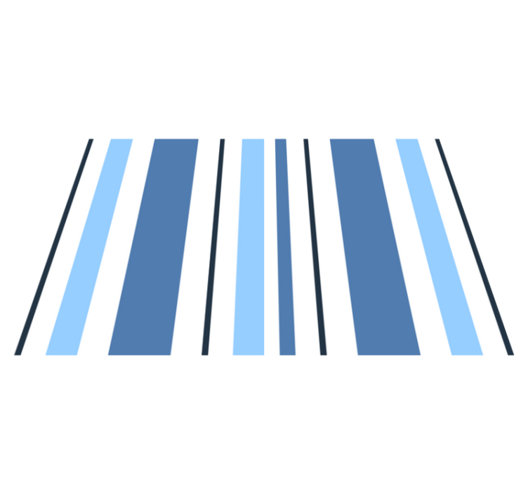 乙烯基餐垫蓝色条纹餐垫 - TenStickers