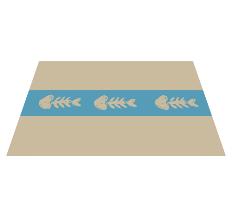 乙烯基餐垫原版独特鱼骨图案 - TenStickers