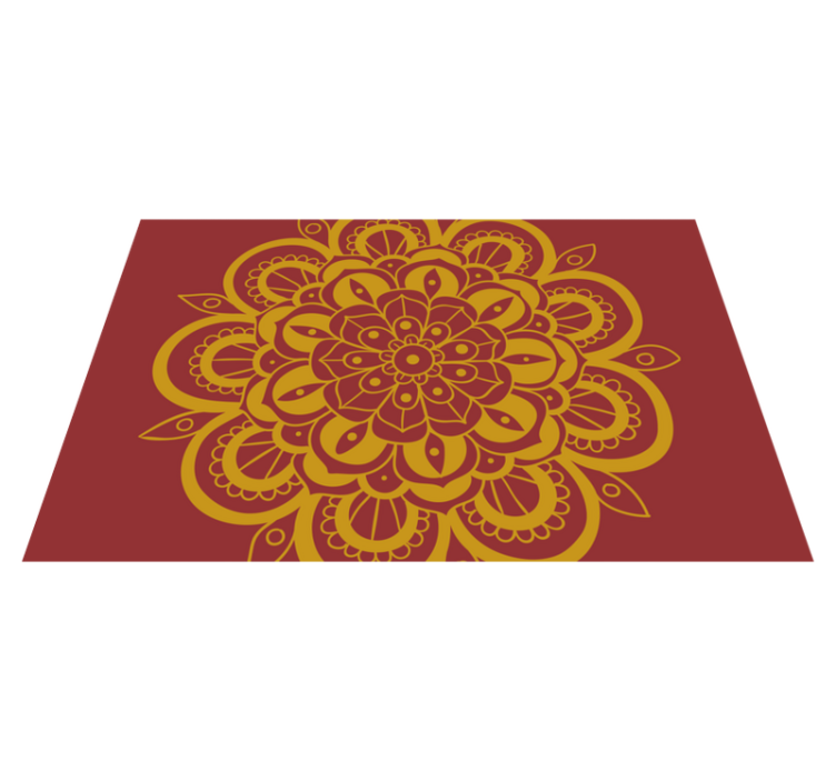 乙烯基餐垫原版精美花卉图案 - TenStickers