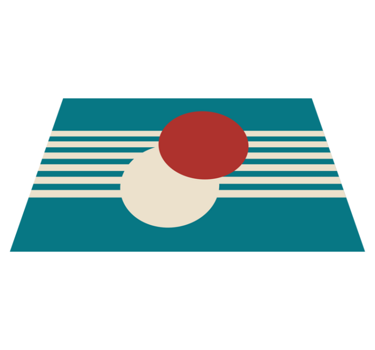 乙烯基餐垫抽象彩色图形 - TenStickers