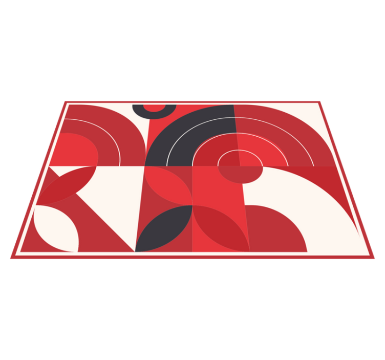 乙烯基餐垫生动几何图形 - TenStickers