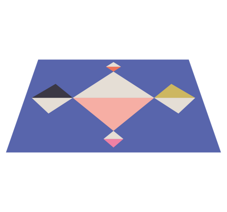 乙烯基餐垫几何彩色方块 - TenStickers