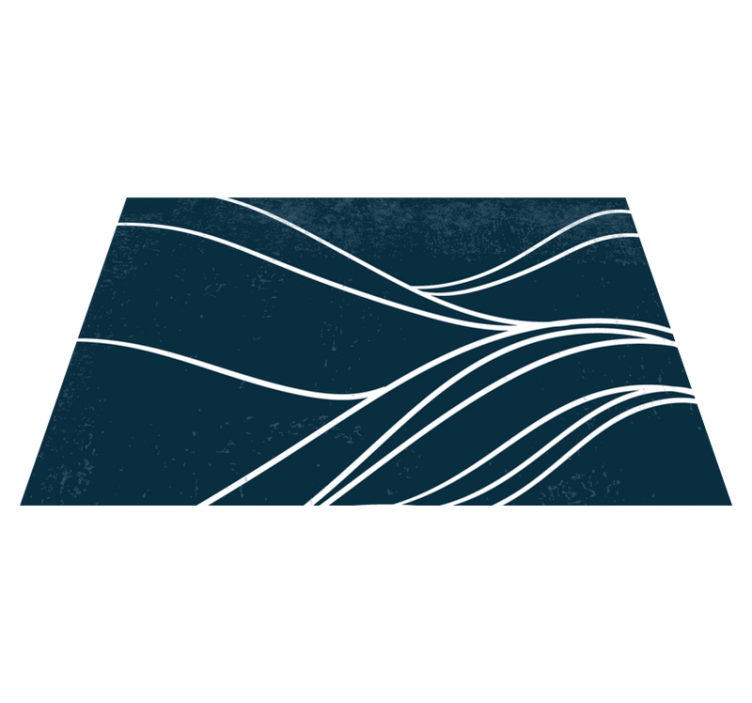 乙烯基餐垫优雅波浪图案 - TenStickers