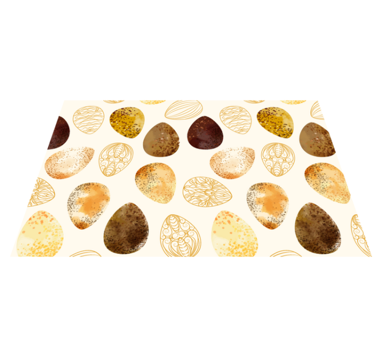 棕色蛋形优雅餐垫 - TenStickers