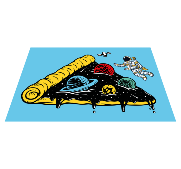 乙烯基餐垫原版太空主题切片 - TenStickers