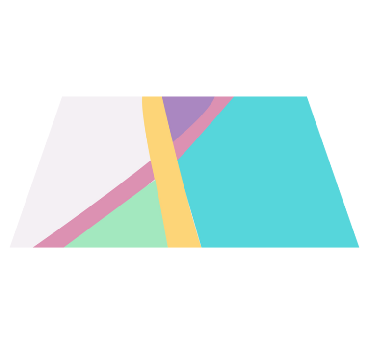 乙烯基餐垫抽象色彩分层设计 - TenStickers