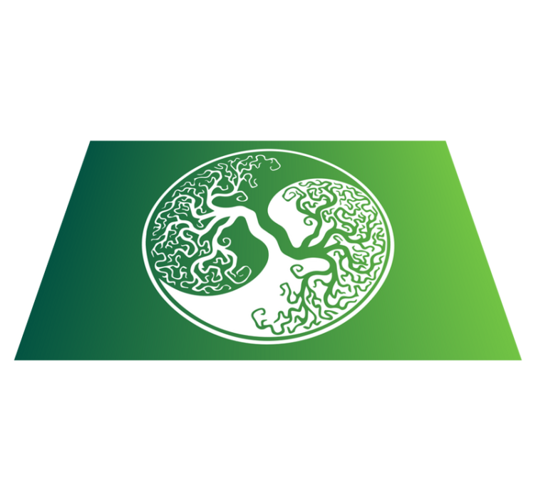 乙烯基餐垫树枝徽章设计 - TenStickers