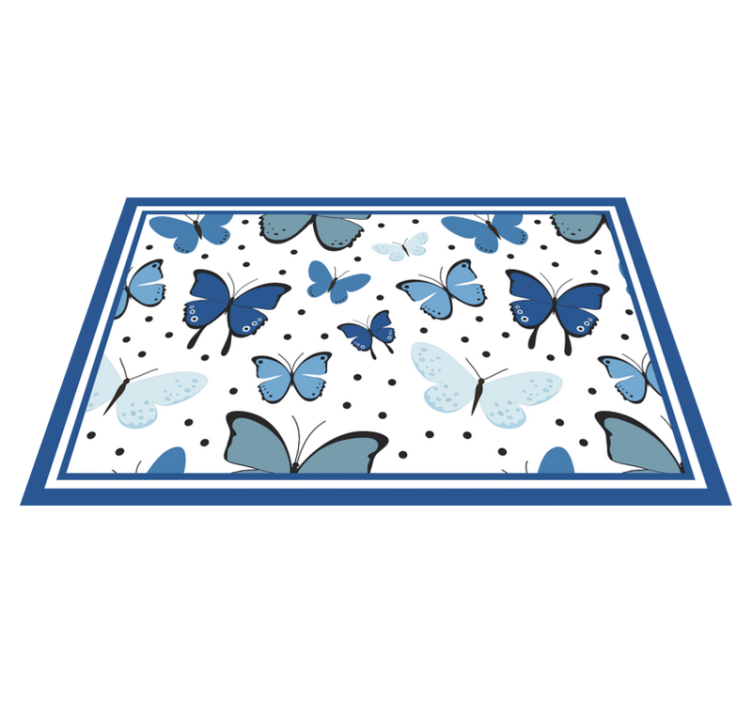 乙烯基儿童餐垫蝴蝶图案展示 - TenStickers