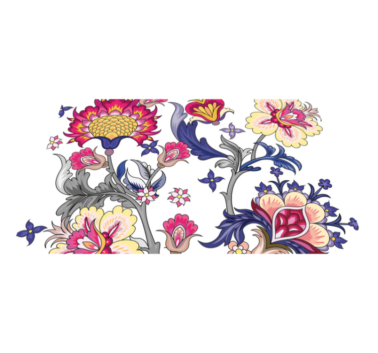 乙烯基餐垫原版花卉图案元素 - TenStickers