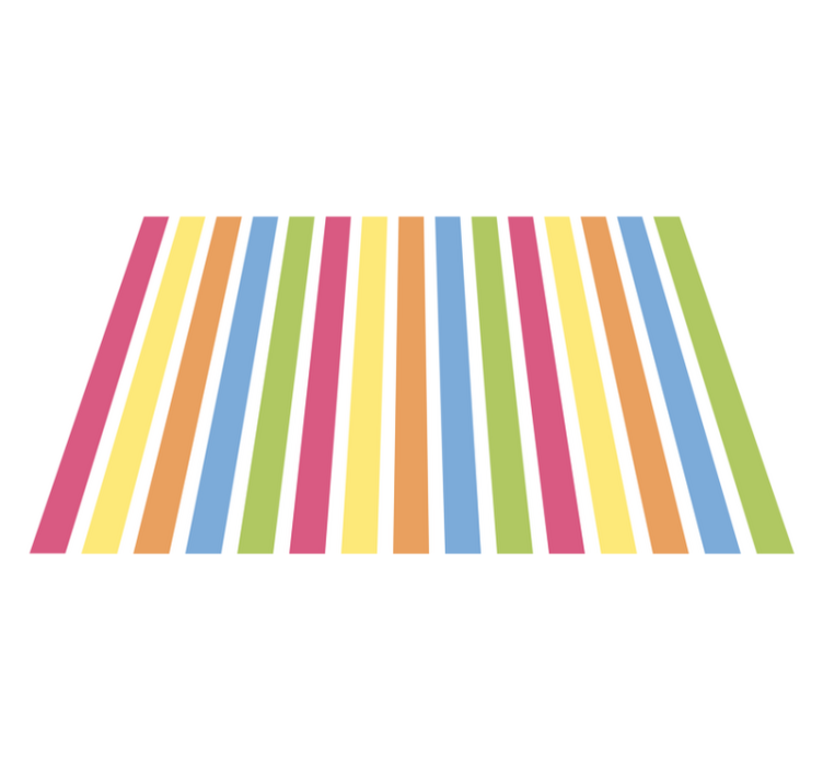 乙烯基餐垫 彩色条纹背景 - TenStickers