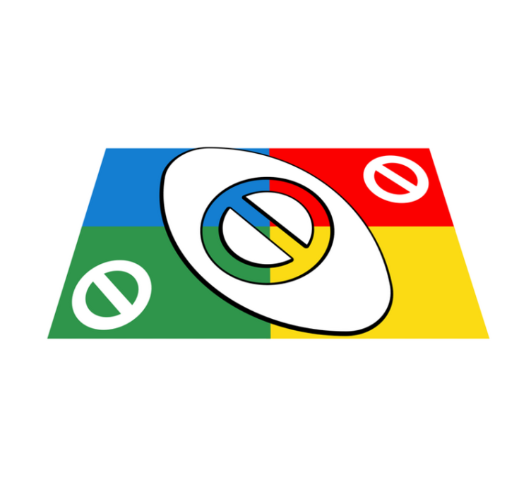 乙烯基餐垫，抽象色彩形状 - TenStickers