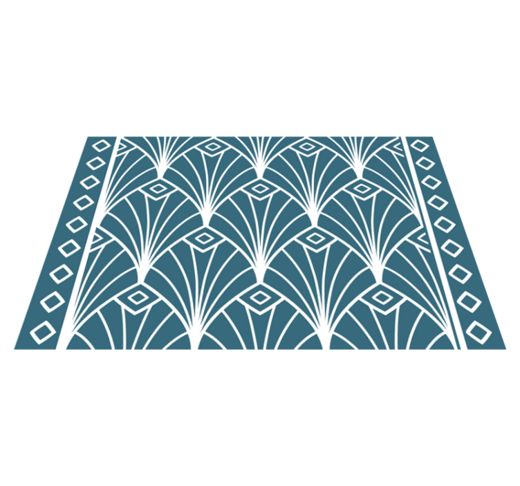 乙烯基餐垫时尚花卉图案 - TenStickers