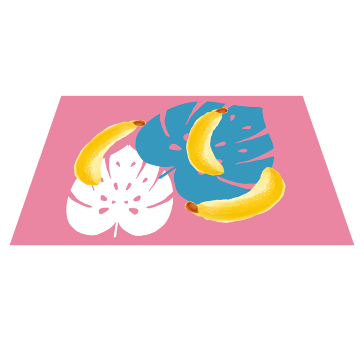 乙烯基儿童餐垫热带香蕉图案 - TenStickers