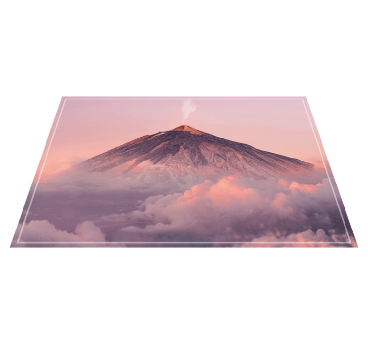 乙烯基餐垫火山山脉风景 - TenStickers