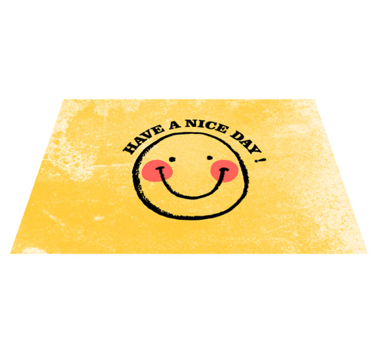 餐垫带微笑面孔的名言 - TenStickers