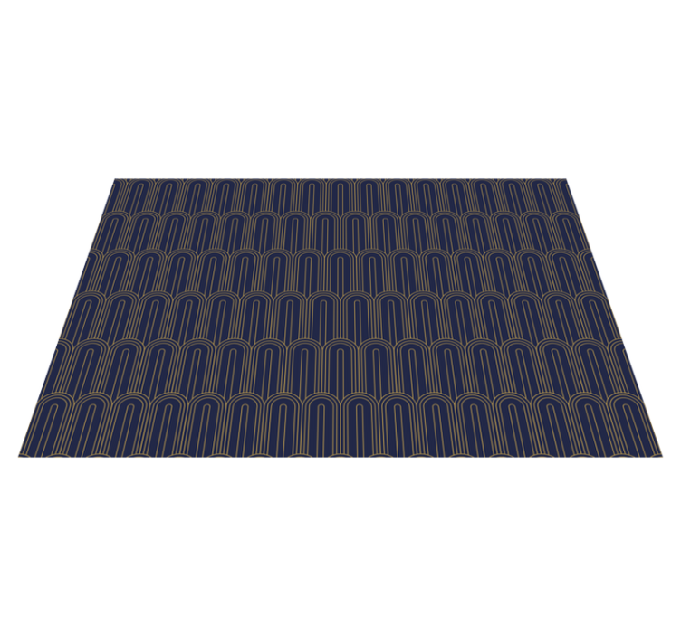 乙烯基餐垫优雅弧形线条设计 - TenStickers