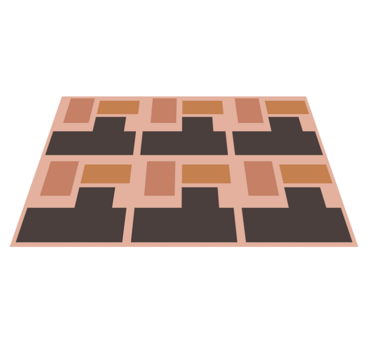 乙烯基餐垫抽象几何排列 - TenStickers