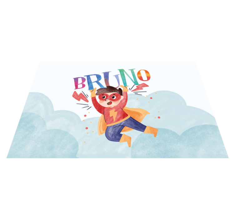 水彩超级孩子儿童餐垫 - TenStickers