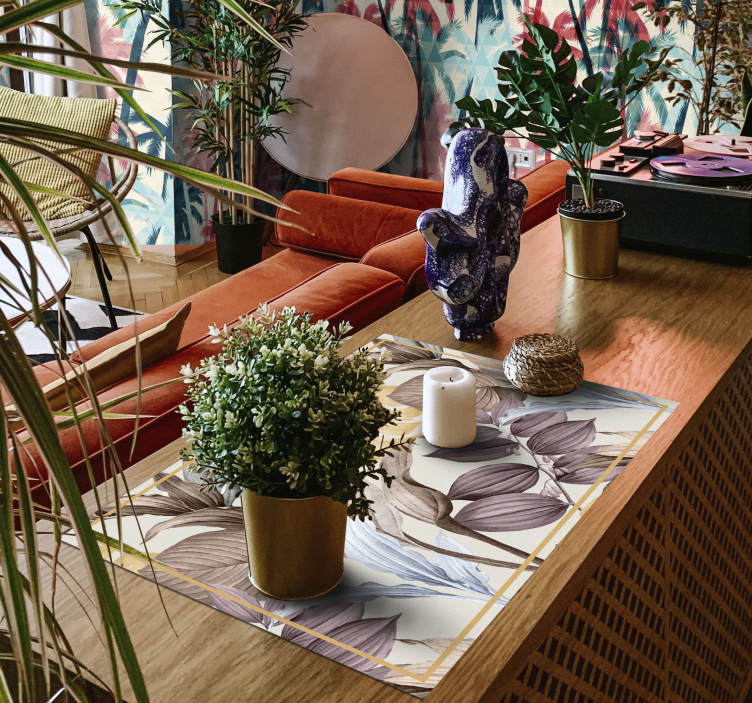 热带植物 xxl 家用餐垫 - TenStickers