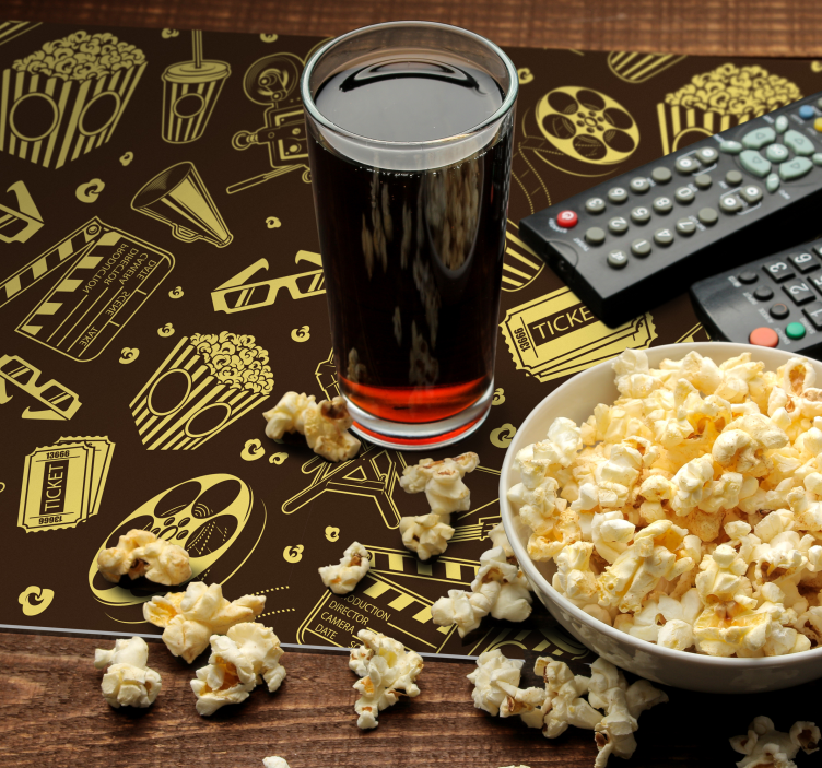 电影院图标图案餐垫 - TenStickers