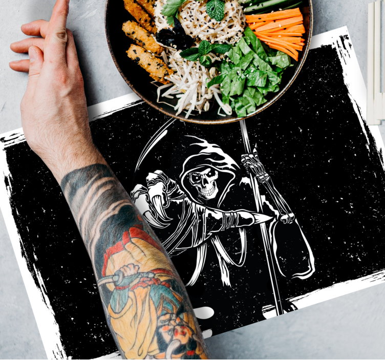 邪恶的剪影原始贴花餐垫 - TenStickers