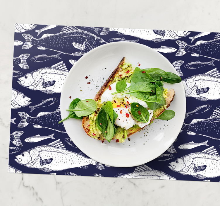 鱼在海底垫下 - TenStickers