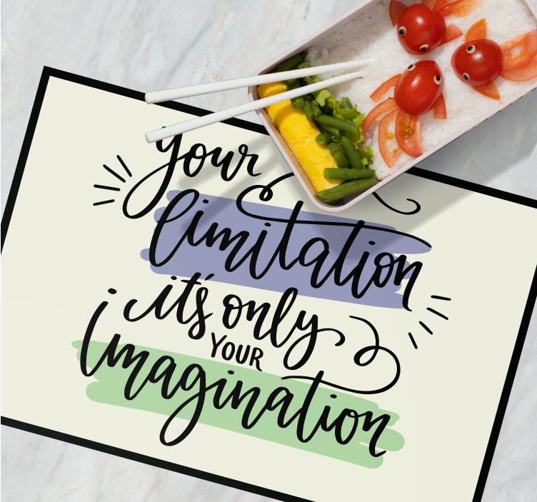 手绘励志语录餐垫 - TenStickers