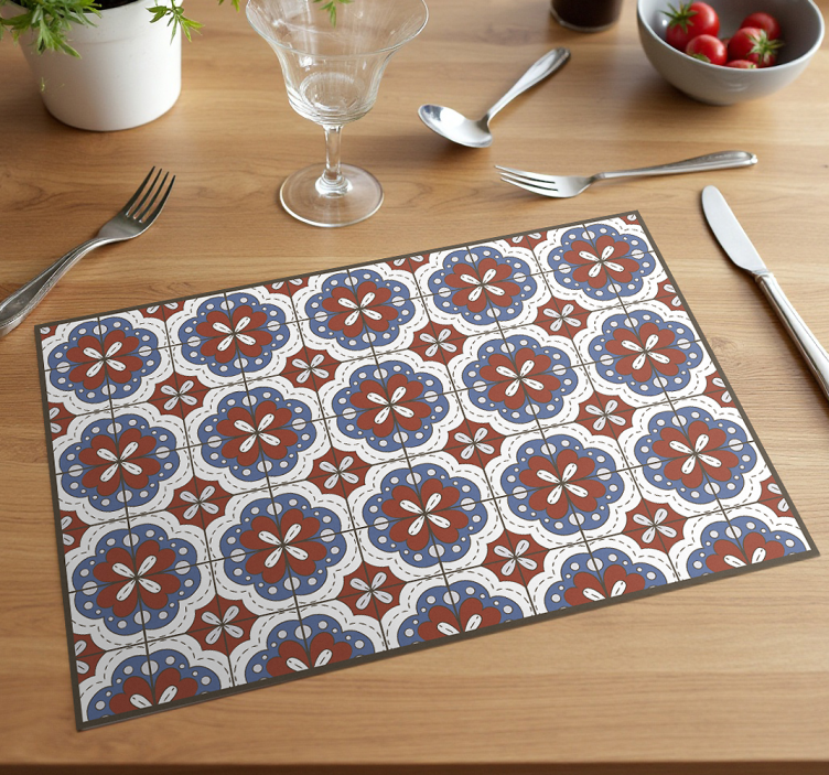 乙烯基餐垫原版 红色液压 - TenStickers