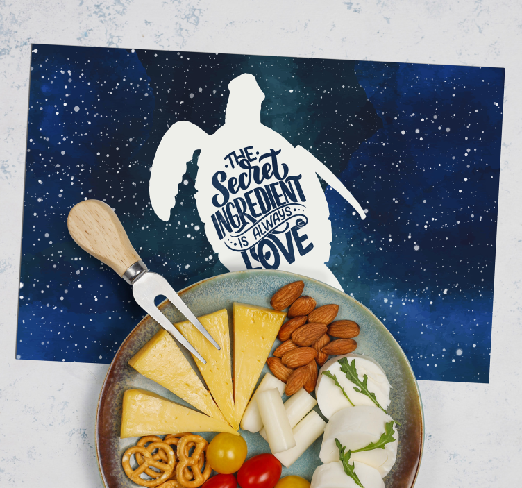 乌龟与银河模式乌龟餐垫 - TenStickers