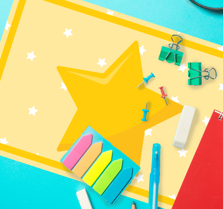 黄色经典明星家居餐垫 - TenStickers