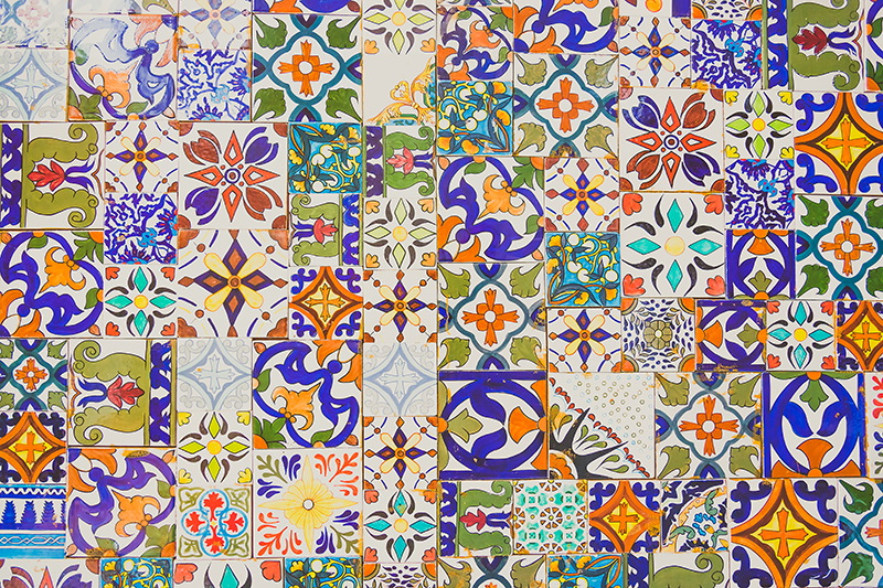 乙烯基餐垫原版 摩洛哥水力学 - TenStickers