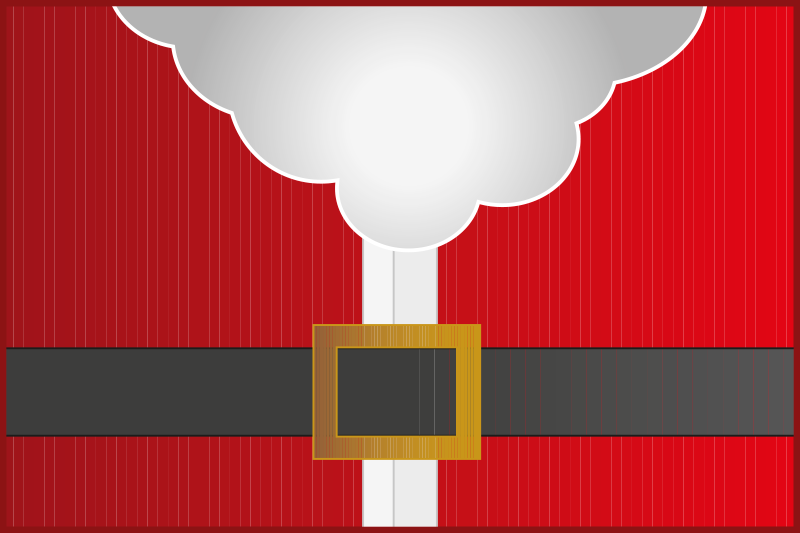 乙烯基圣诞餐垫圣诞老人套装 - TenStickers