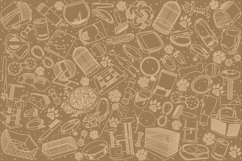 乙烯基餐垫贴图精致厨房元素 - TenStickers