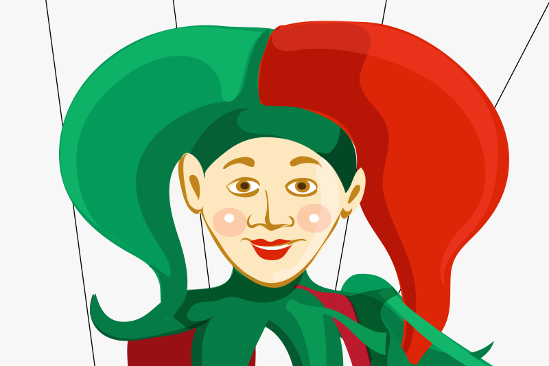 乙烯基餐垫原版小丑角色插图 - TenStickers