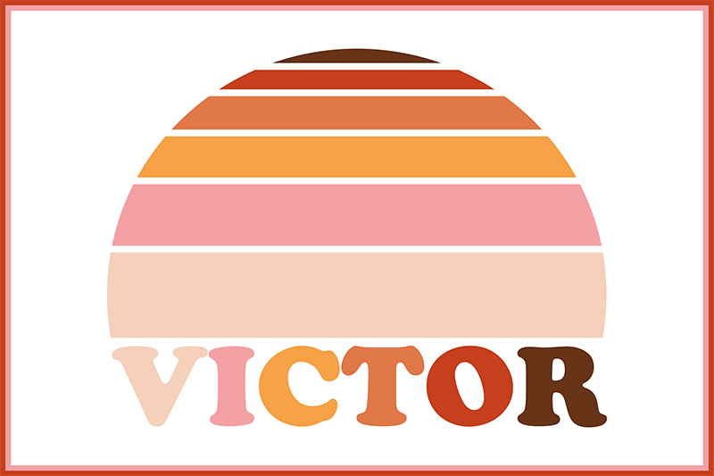 乙烯基餐垫品牌可定制姓名餐垫 - TenStickers