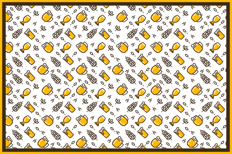 乙烯基餐垫原版工艺啤酒图标 - TenStickers