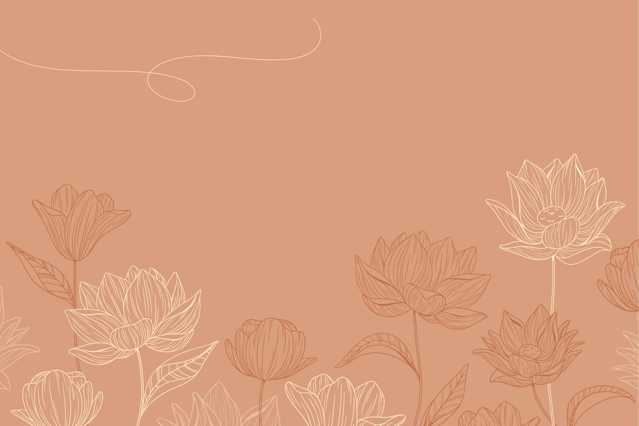 乙烯基餐垫原版花卉茶艺布置 - TenStickers