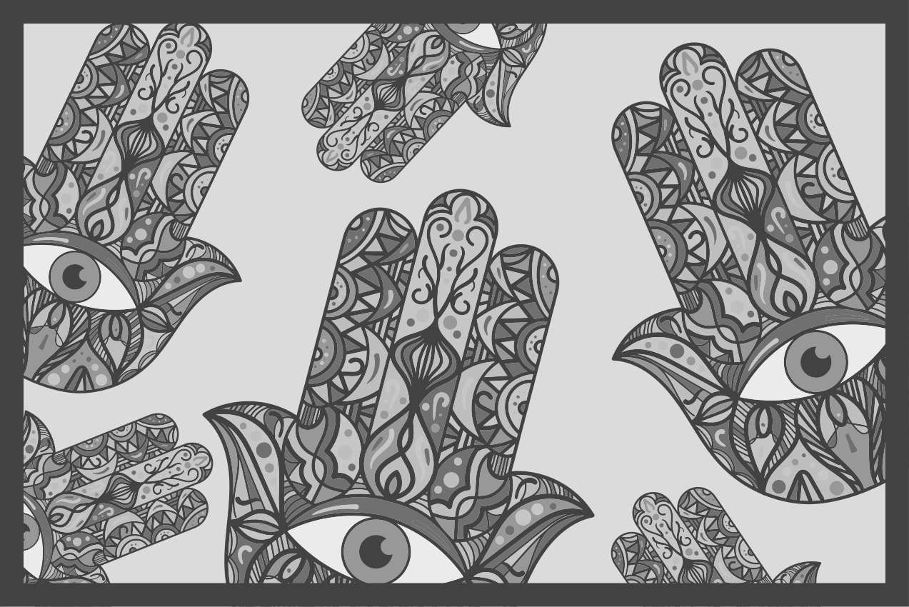 乙烯基餐垫原版精美手工图案 - TenStickers