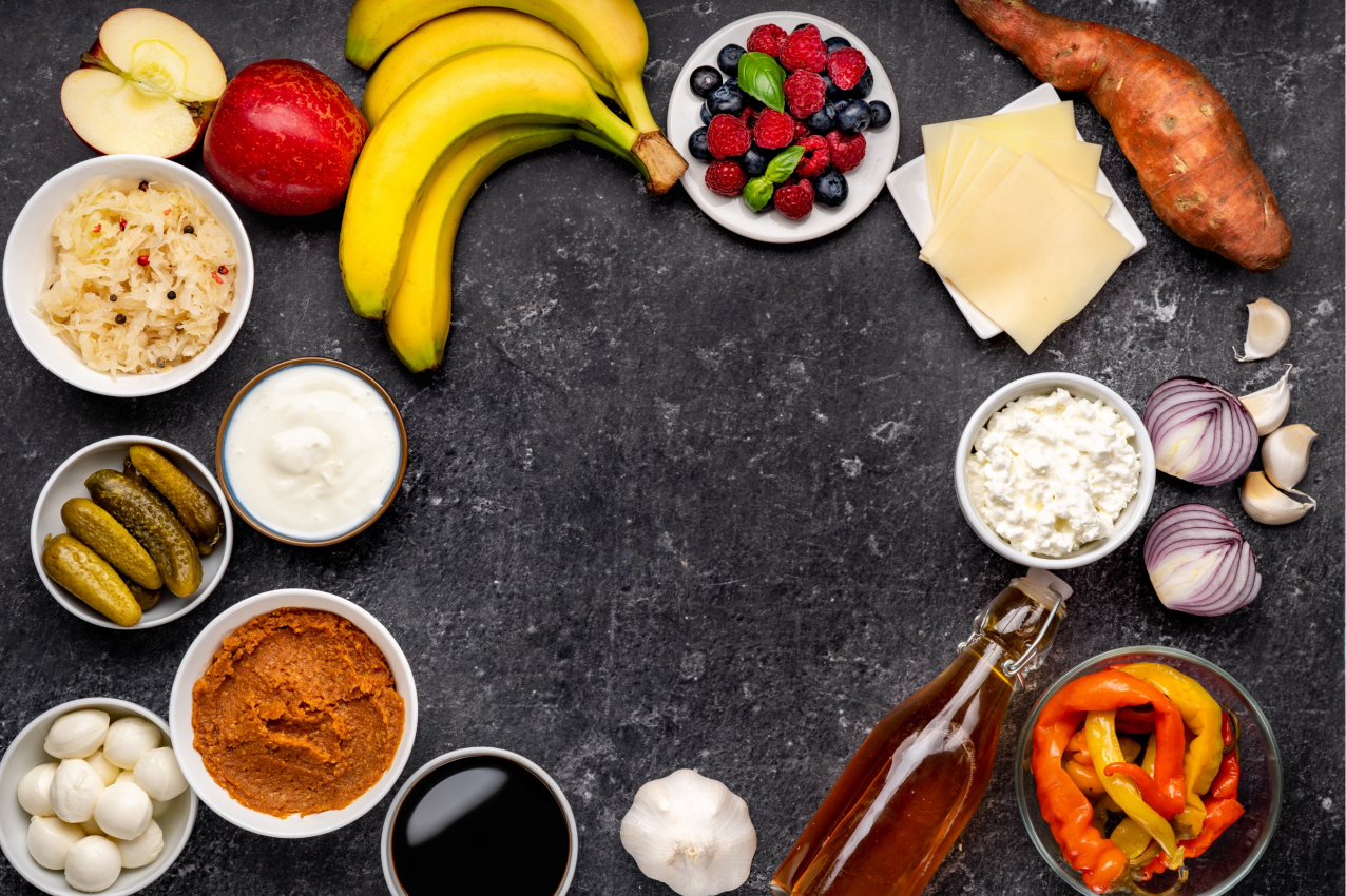 乙烯基餐垫红碗食材 - TenStickers