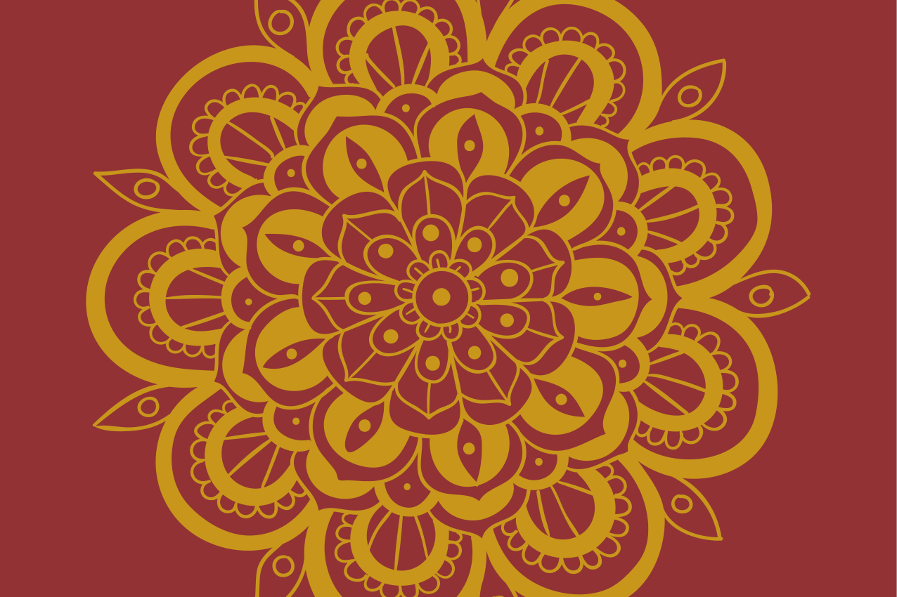 乙烯基餐垫原版精美花卉图案 - TenStickers