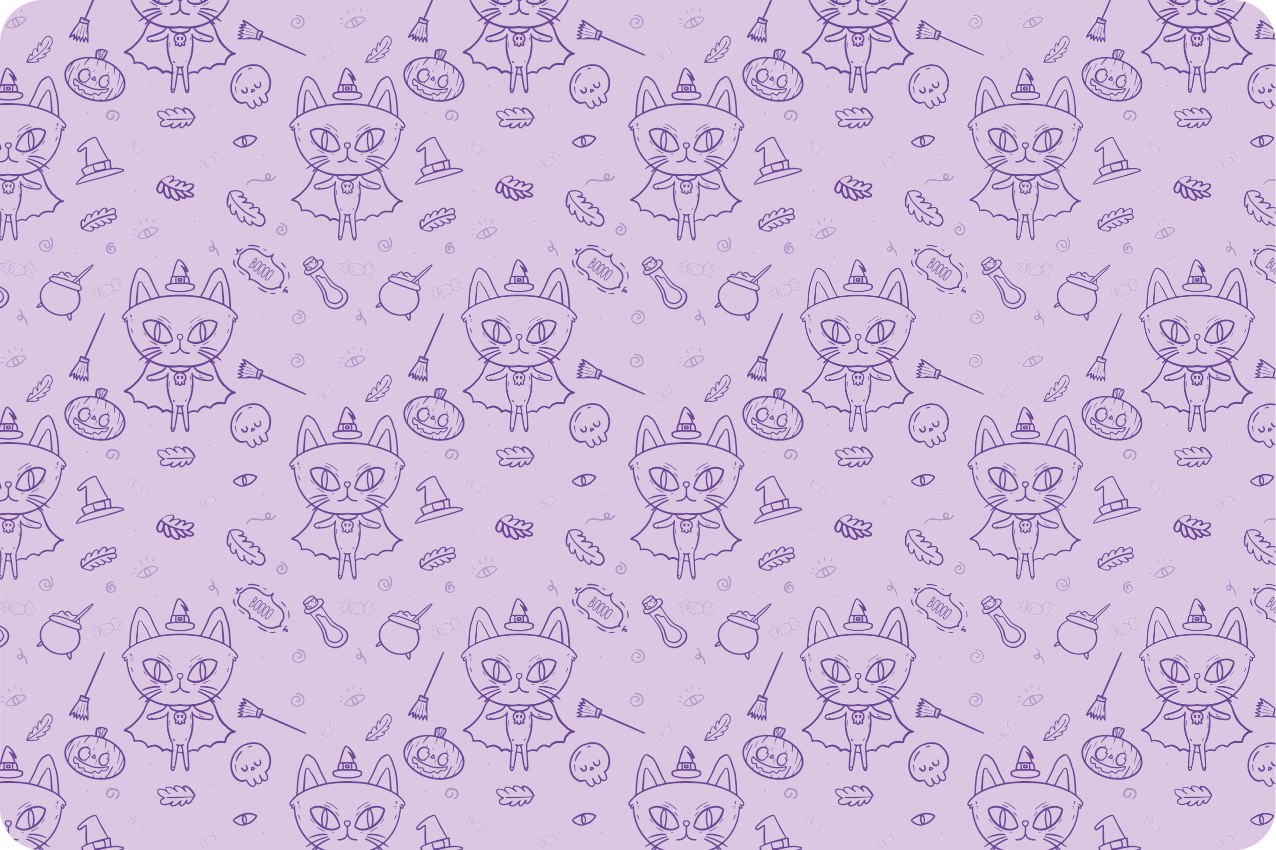 乙烯基儿童餐垫趣味猫咪图案 - TenStickers