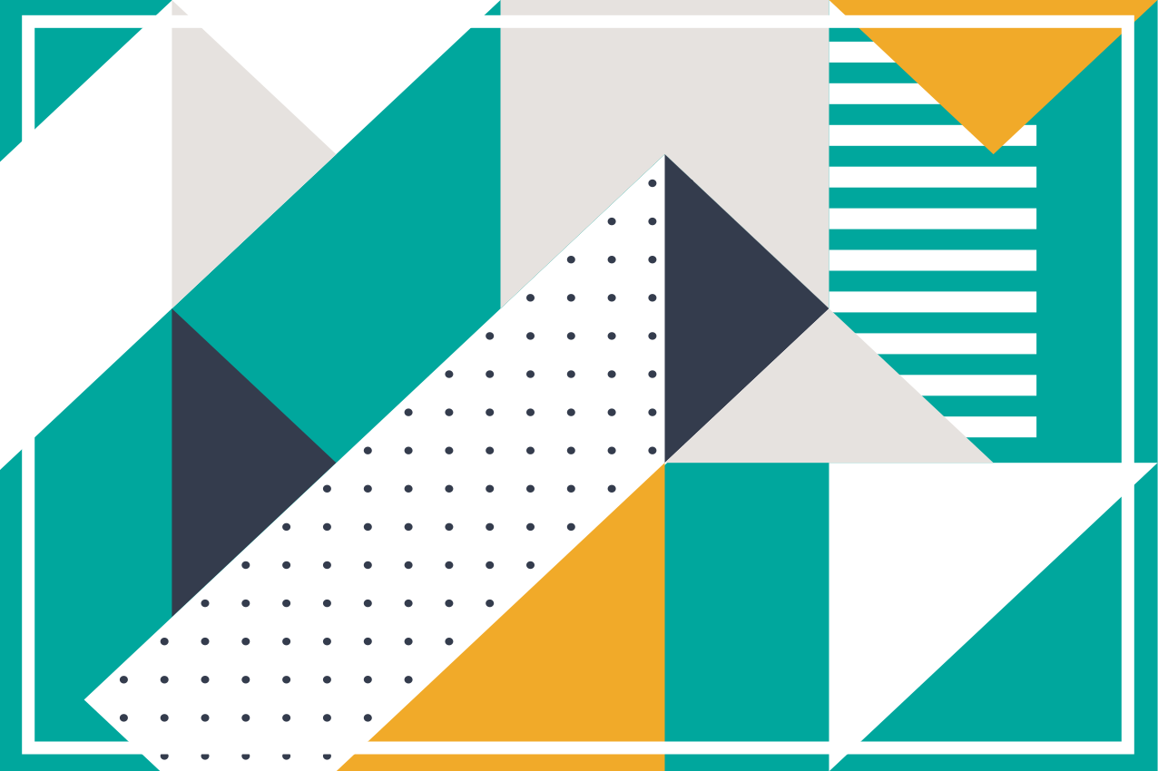 乙烯基餐垫几何图案形状 - TenStickers