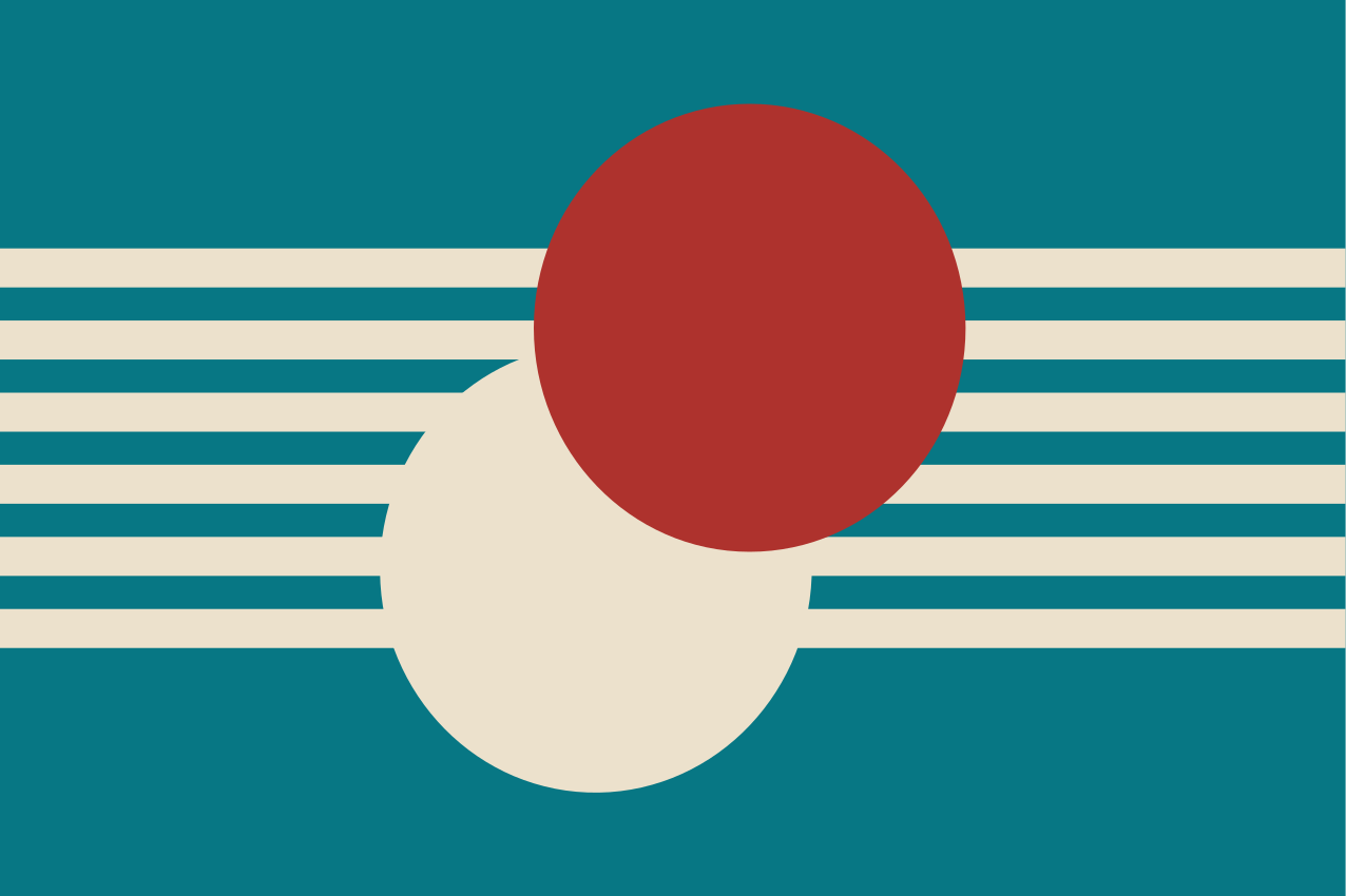 乙烯基餐垫抽象彩色图形 - TenStickers