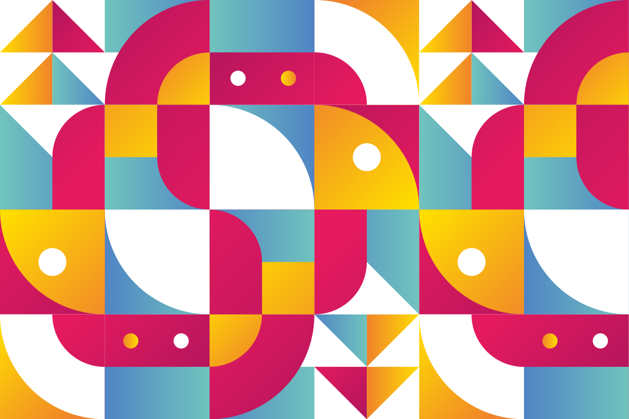 乙烯基餐垫呈现大胆几何图案 - TenStickers